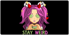 Satanic Khaos Stay Weird XXL Gaming Mousepad