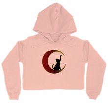 Large Print Crop Top Hoodie