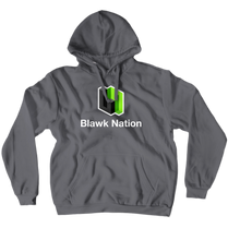 Blawk Nation Hoodies (No-Zip/Pullover) White Text