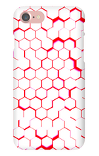 Red and White Hexagon iPhone Phonecase