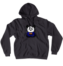Taizen's Zazen Pixel Panda Hoodies (Pullover)
