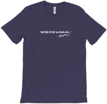 Never Stop - White on Dark
