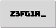 Z3FG1R_ Black Text XXL Gaming Mousepad