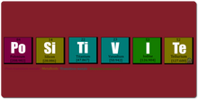 Periodic Table of Positivity XXL Gaming Mousepad