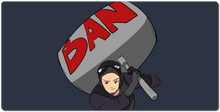 Kopasz BAN emoteos Gaming Egérpad