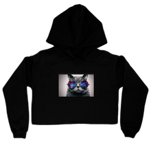 cat cropped hoodie