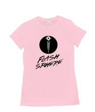 Flash Sphere Black Logo Woman Tee
