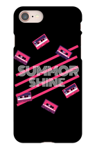 summorshine Retro Tapes Black iPhone Case
