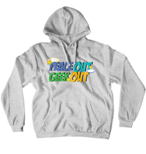 PEACE OUT GEEK OUT pull over hoody