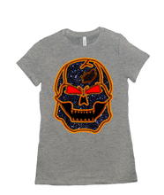 Tshirt Women Orange Skull