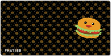 Colorful Burger XXL Mat