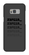 Z3FG1R_ Black Text Samsung Cases
