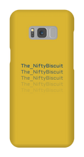 The_NiftyBiscuit Falling Text Samsung Phone Case