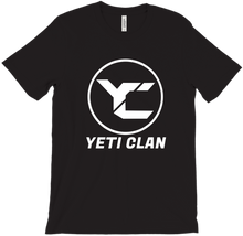 YETI CLAN T-SHIRT (white logo centered)