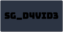 sg_d4vid3 XXL Gaming Mousepad