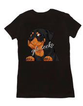 glo's Rottie Women's Tee (Back Logo)
