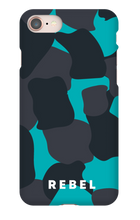 REBEL Cyan iPhone Case