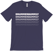 Drummerbumm17, White Text, T-Shirt