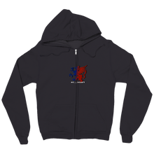 Greif Motiv mit Schriftzug Zip Up Hoodie