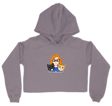 madame_mewmew Crop Top Hoodie