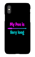 My pen is very long  Iphone case