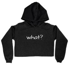 what? crop topped hoodie
