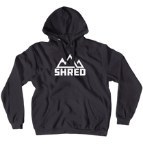 Shred White Logo Hoodies (No-Zip/Pullover)