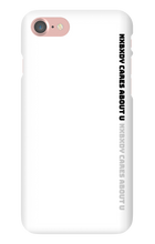 nxbxdy cares about you  iPhone Case