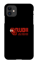 Rubii iPhone Phone Cases (red logo)