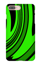 Green and Black Swirl iPhone Case