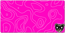 Pink  bear 18x36 (mousepad)