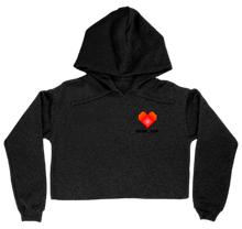 Heart Womens Cropped Hoodie