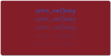 astro_on0ping XXL Gaming Mousepad