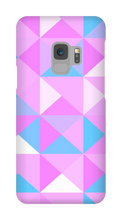 Pink, Blue and White Mosaic Samsung Phonecase