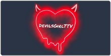 devilsgirl heart Gaming Mousepad