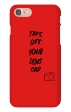 dontforgettotakeoffyourlenscap iPhone Phone Cases