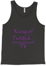 King of Twitch Ärmelloses T-Shirt (schwarz/weiß)