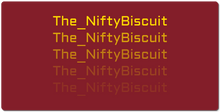 The_NiftyBiscuit Falling Text XXL Gaming Mousepad