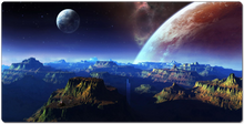 Space themed XXL Gaming Mousepad