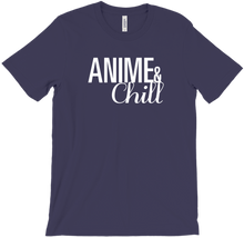 Anime and Chill White Letters T-Shirts