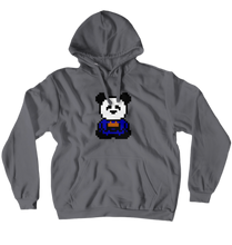 Taizen's Zazen Pixel Panda Hoodies (Pullover)