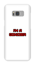 Funda de celular para Samsung con frase roja