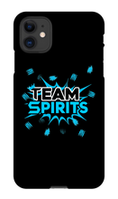 Team Spirits Blue Theme iPhone Phone Cases