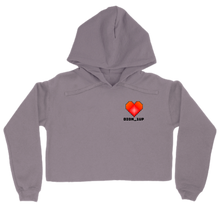 Heart Womens Cropped Hoodie