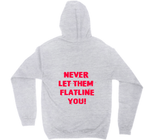 Never let them - hoodie-back - red