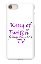 King of Twitch Iphone Schutzhülle (schwarz/weiß)
