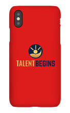 Talent Begins iPhone Case