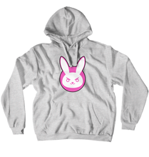 Angry Dva Rabbit Hoodie (No-Zip/Pullover)