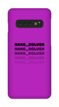 Nano_Dolven's Samsung Phone Cases Black Text