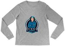 ZiggyOnTheBeats Blue Logo LS T-Shirt